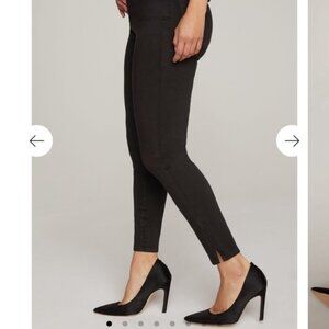 good American "Good Waist" black side slit crop jeans - 8/29